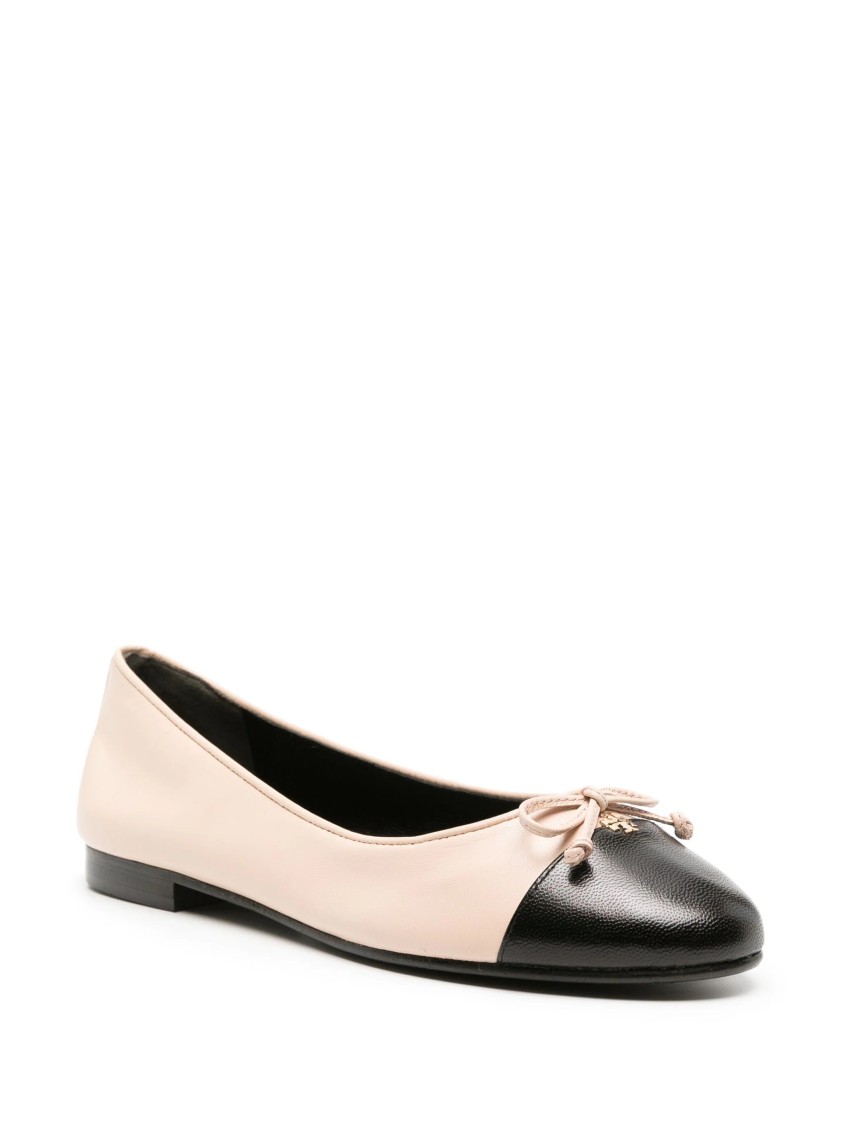 Tory Burch Cap-toe Ballet Rose In Neutral
