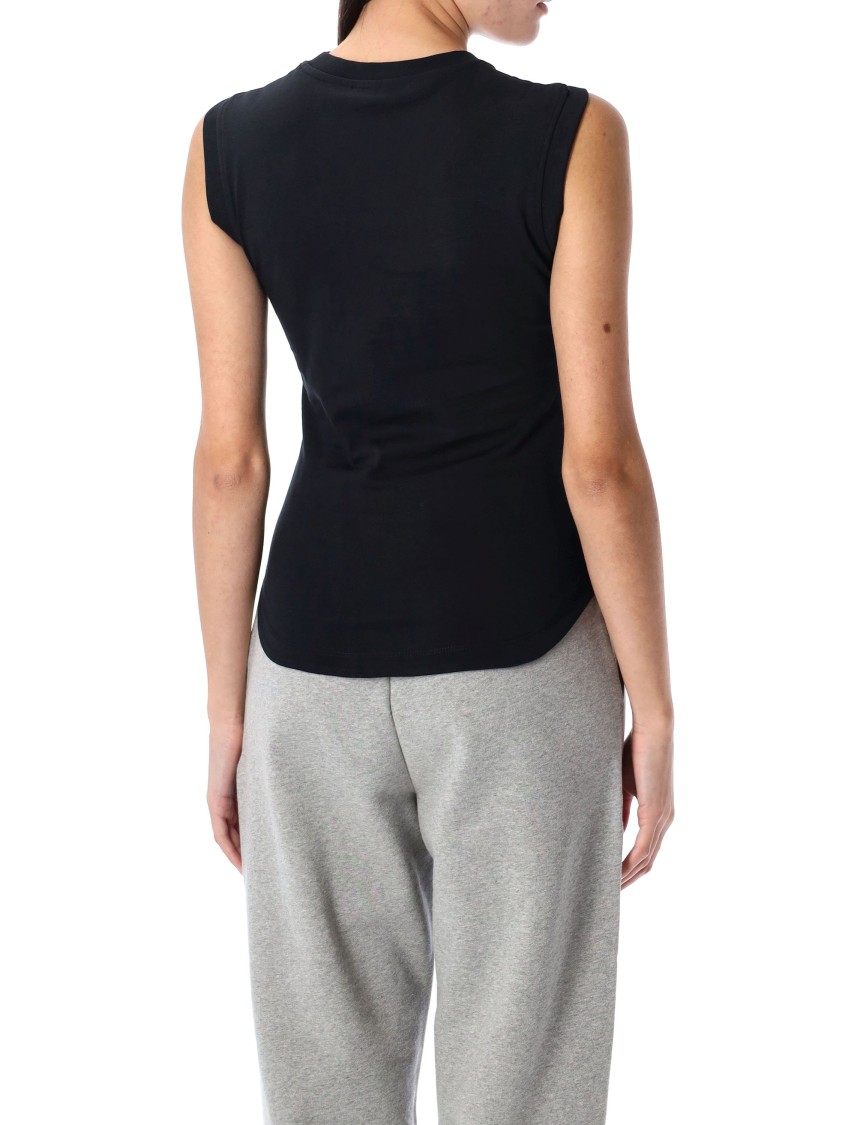 Attico Round-neck Vest In Black