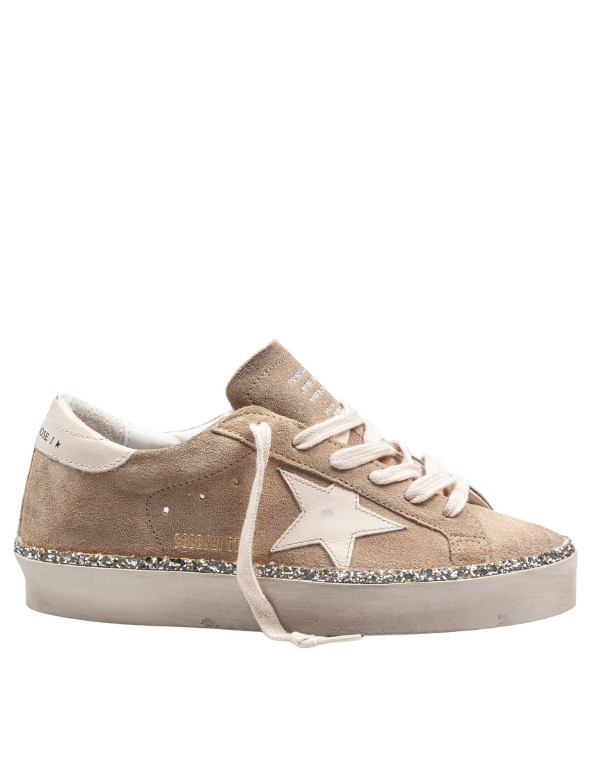 Golden Goose Hi Star Suede Sneakers In Neutrals
