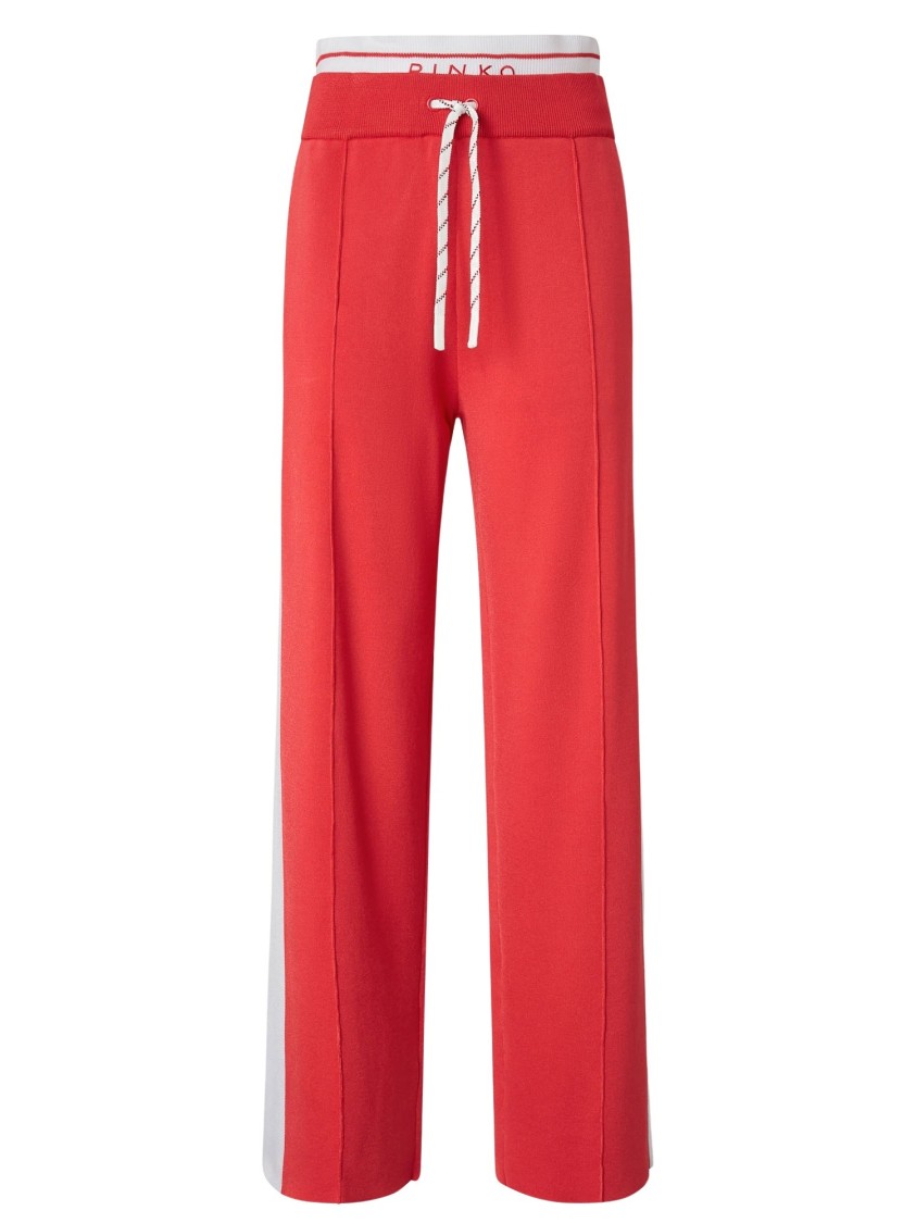 Shop Pinko Viscose Blend Jogging Pants In Red
