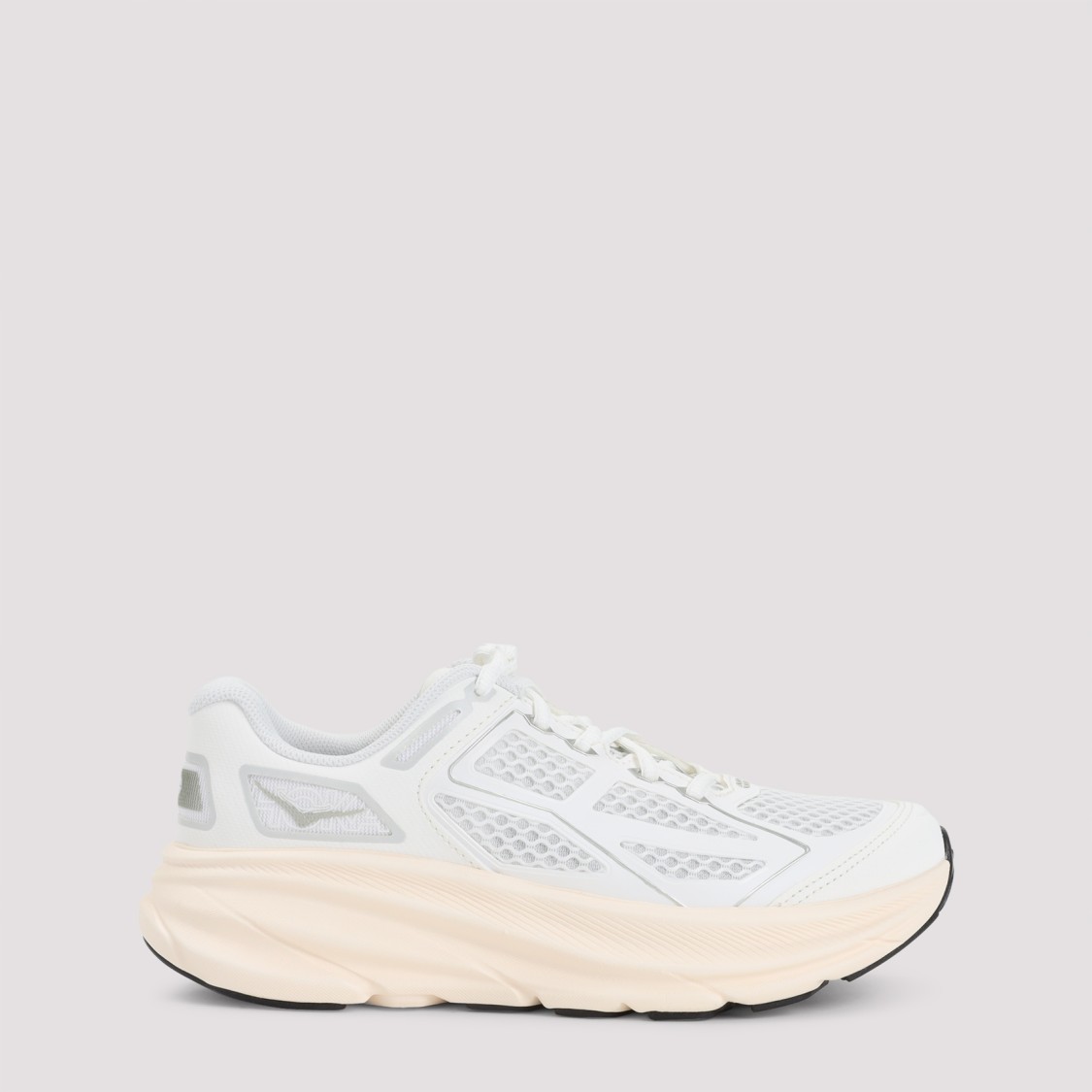 Hoka Lightweight Breathable Sneakers With Cushioned Sole In White