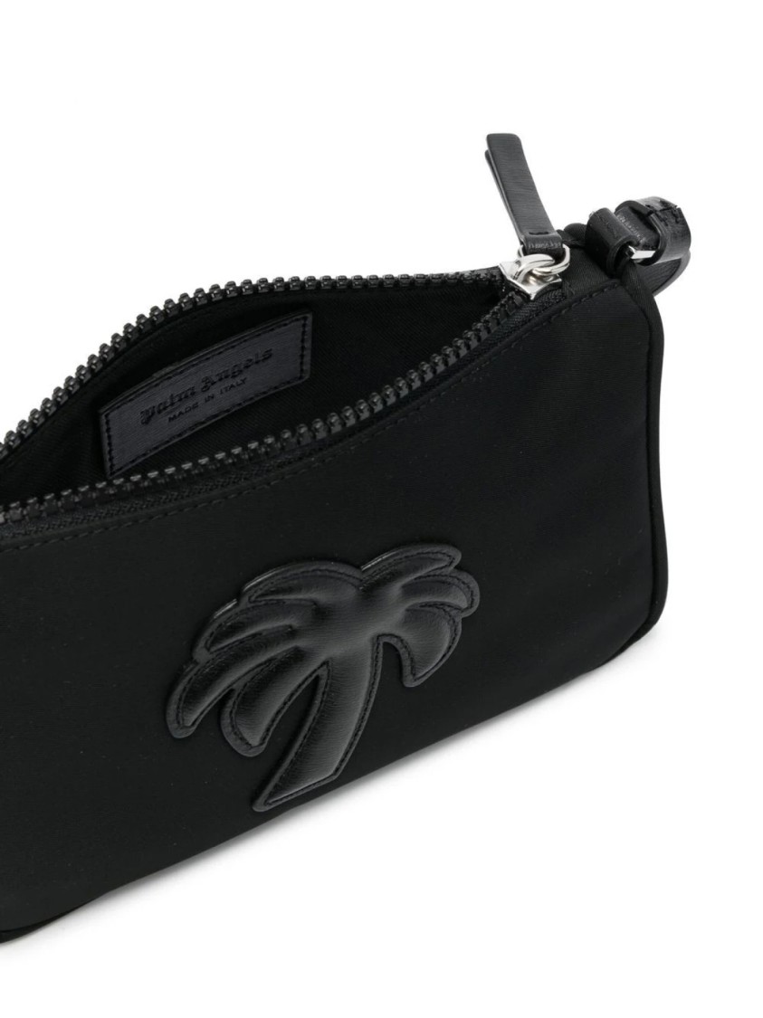 Palm Angels Big Palm Mini Shoulder Bag In Black