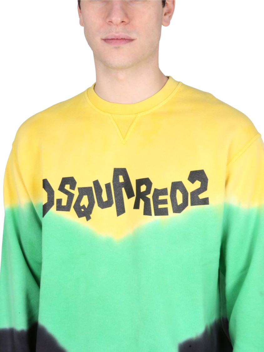 Shop Dsquared2 D2 Jamaica Sweatshirt In Green