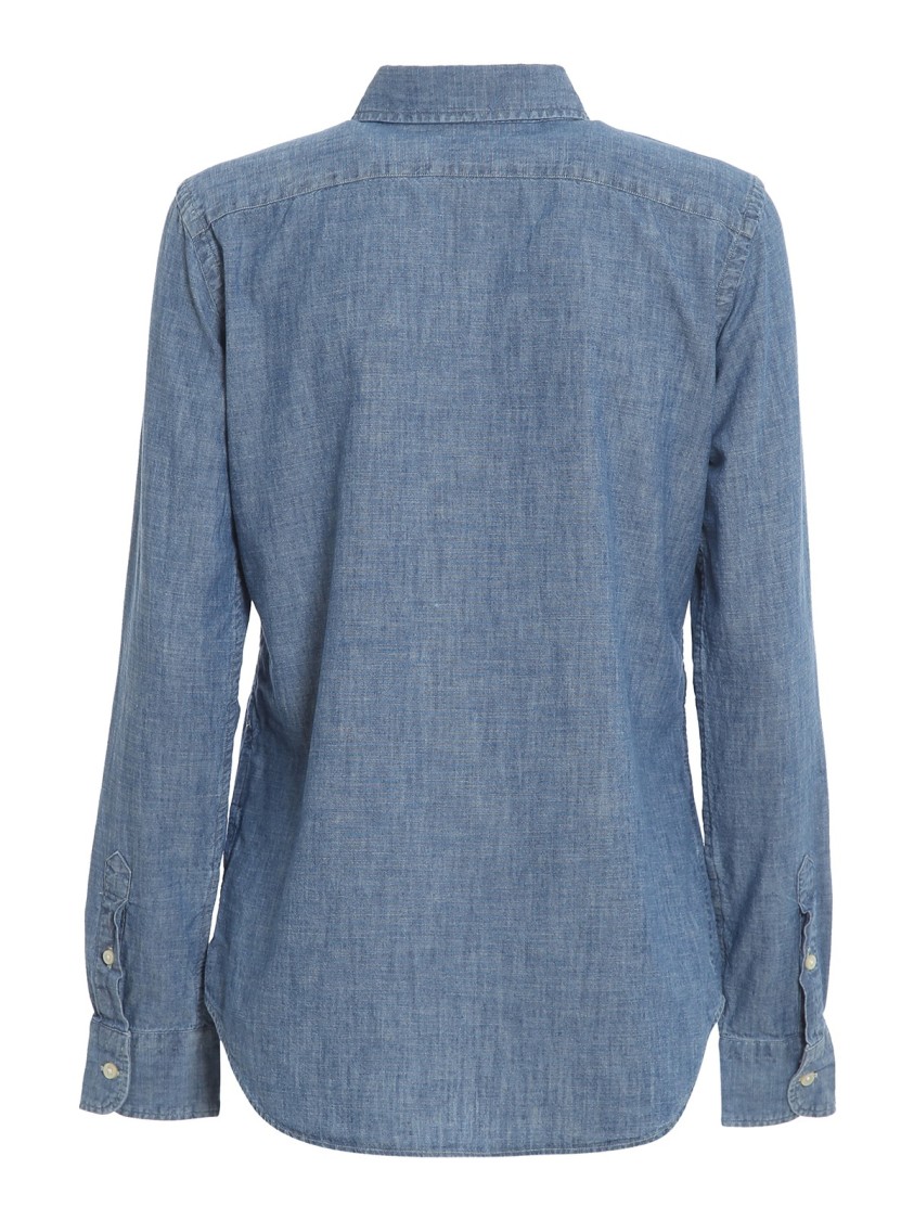 Polo Ralph Lauren Denim Long Sleeve Button Down Merced Wash In Multi