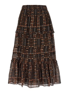 Isabel Marant Étoile Francesca Skirt In Black Viscose | THE LIST