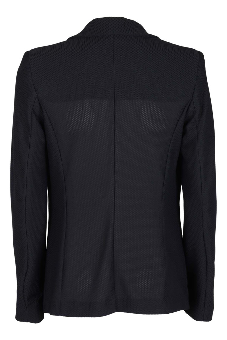 SEVENTY SEVENTY FITTED TECHNICAL MESH BLAZER WITH CLASSIC LAPEL