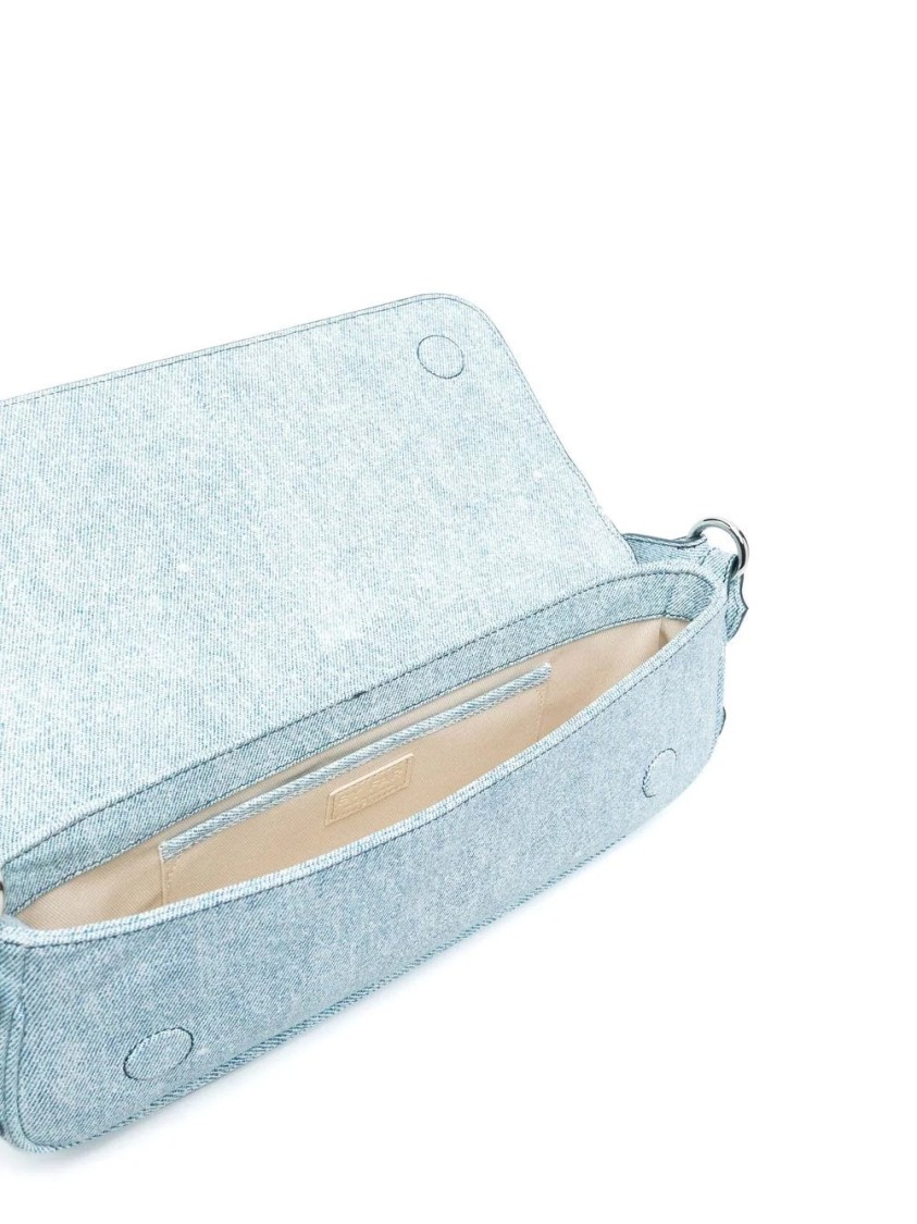 By Far Maddy Denim Handbag In Blue