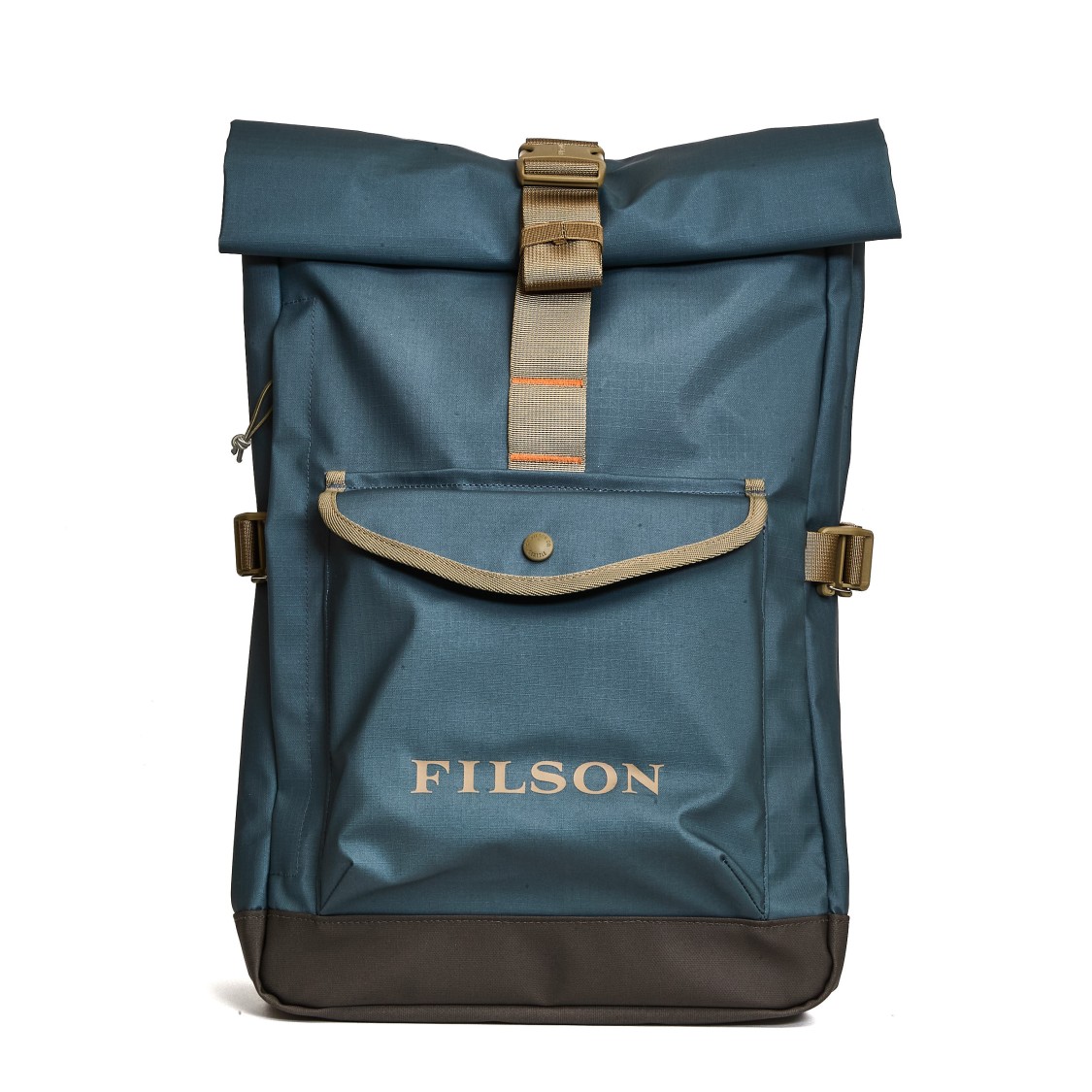 Filson Water-resistant Blue Backpack With Padded Laptop Compartment
