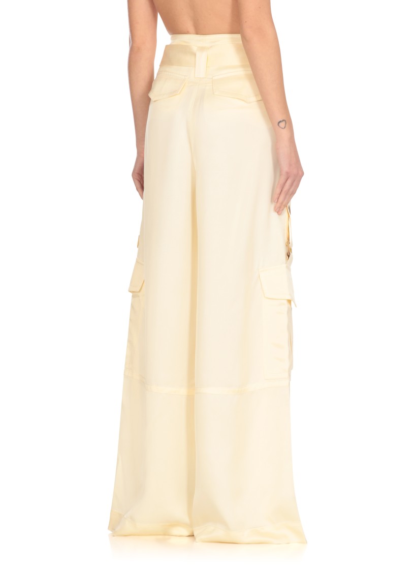 Zimmermann Pants In Yellow Viscose