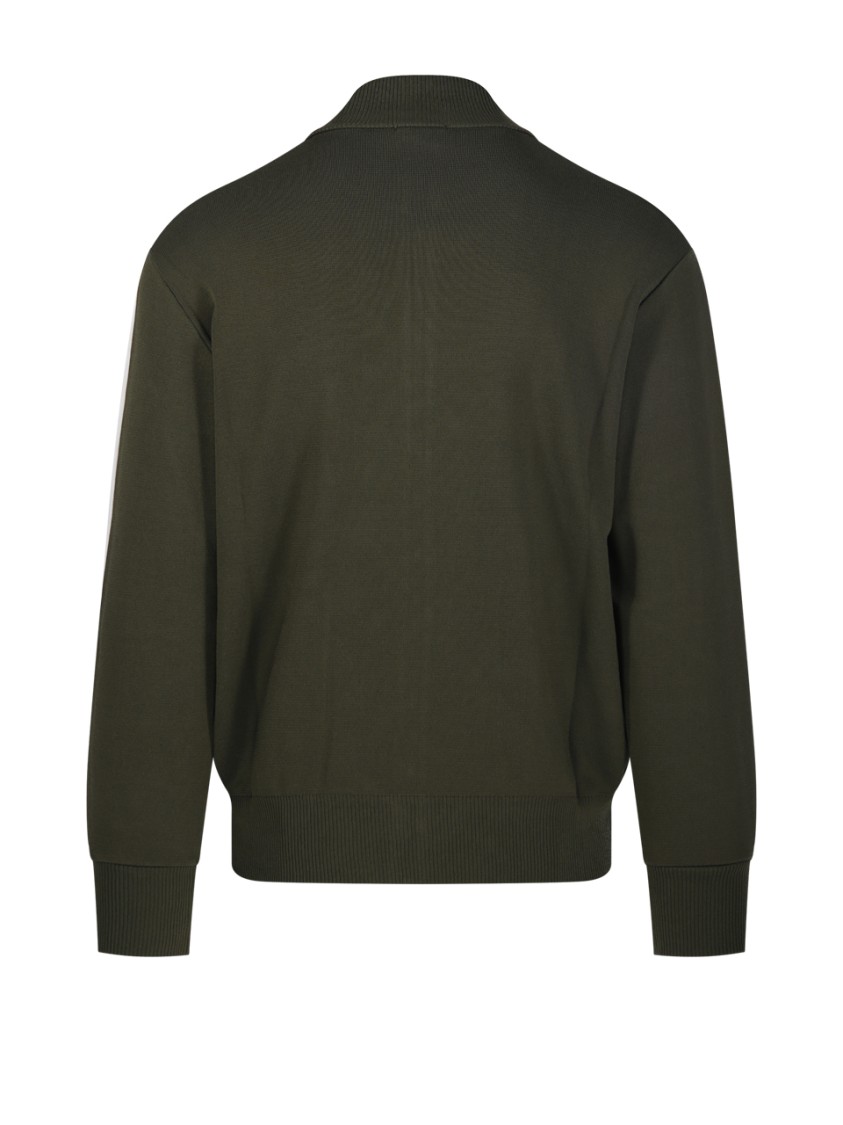 Shop Autry Full Zip Jacket With High Collar In Green