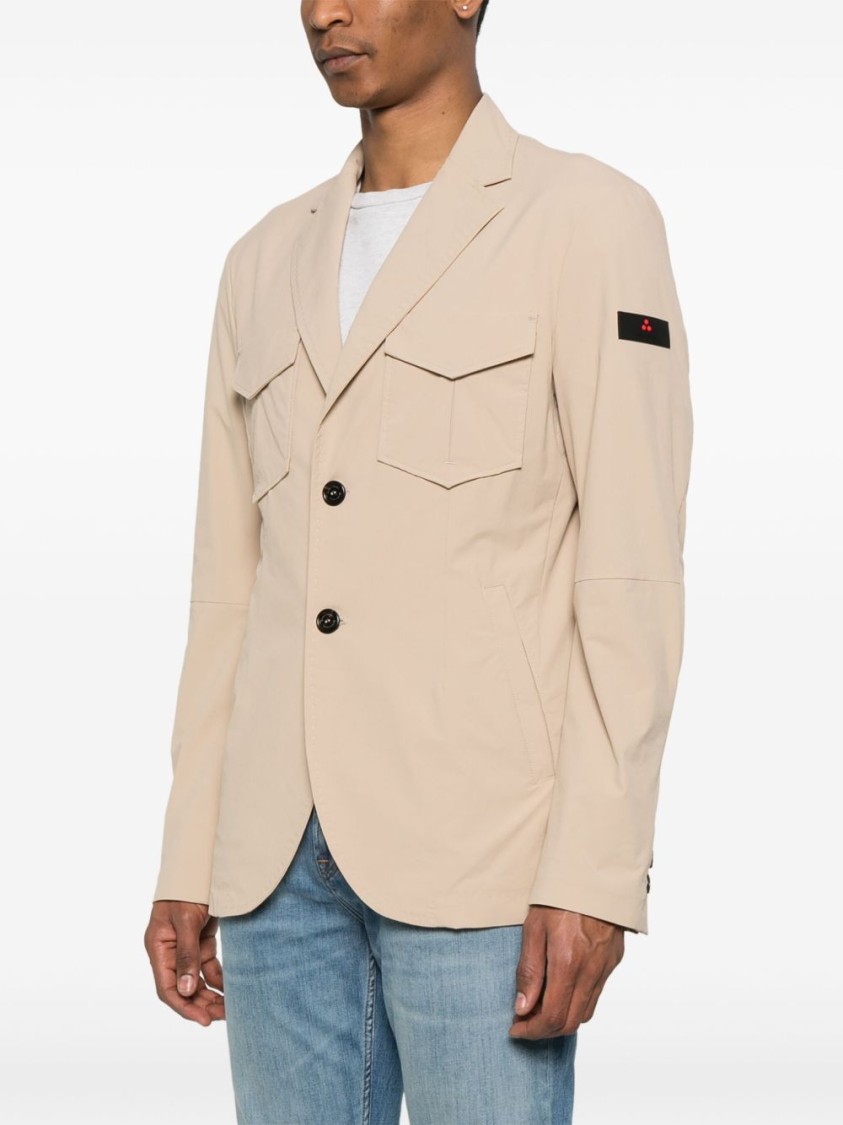 Peuterey Light Beige Jacket With Functional Pockets
