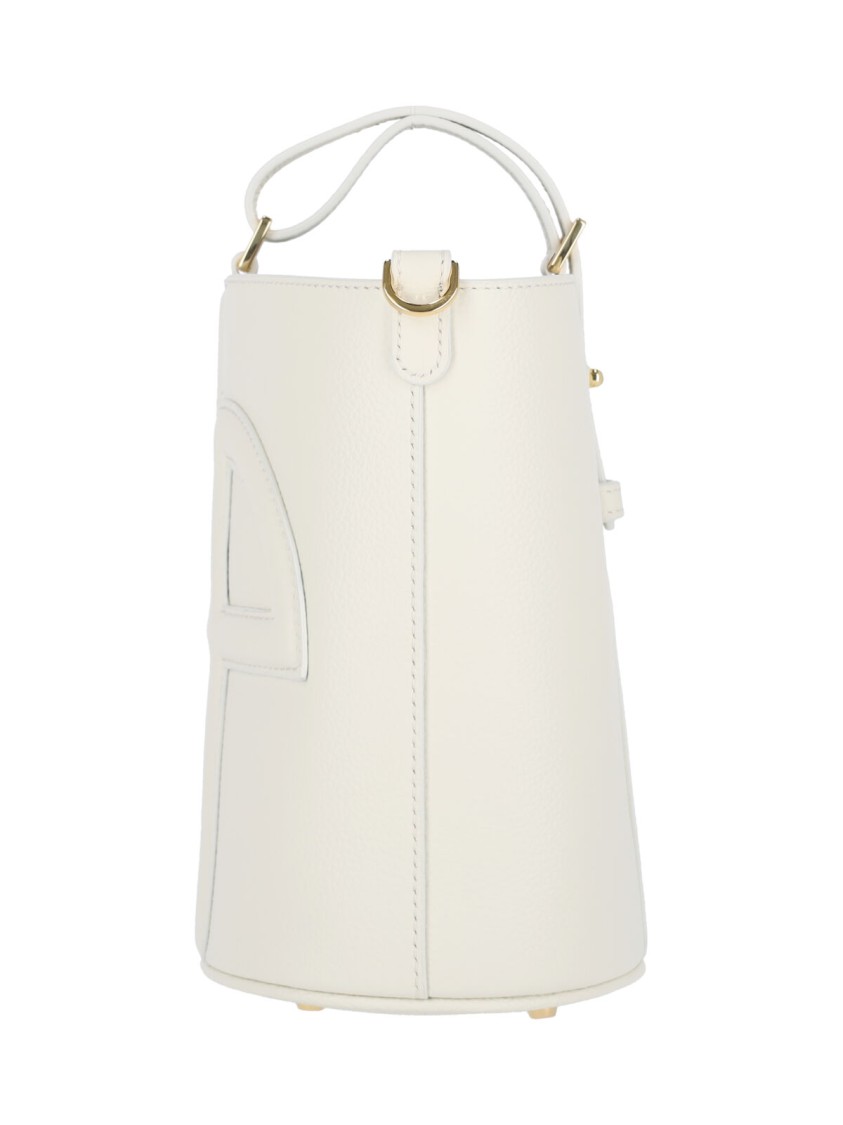 Patou "jp" Small Bucket Bag – White In White