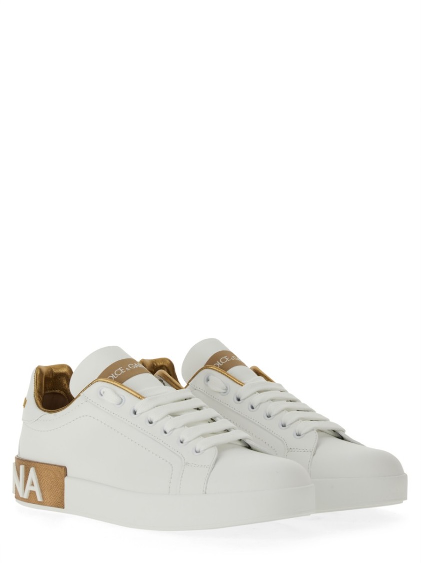 Shop Dolce & Gabbana Sneaker Portofino In White