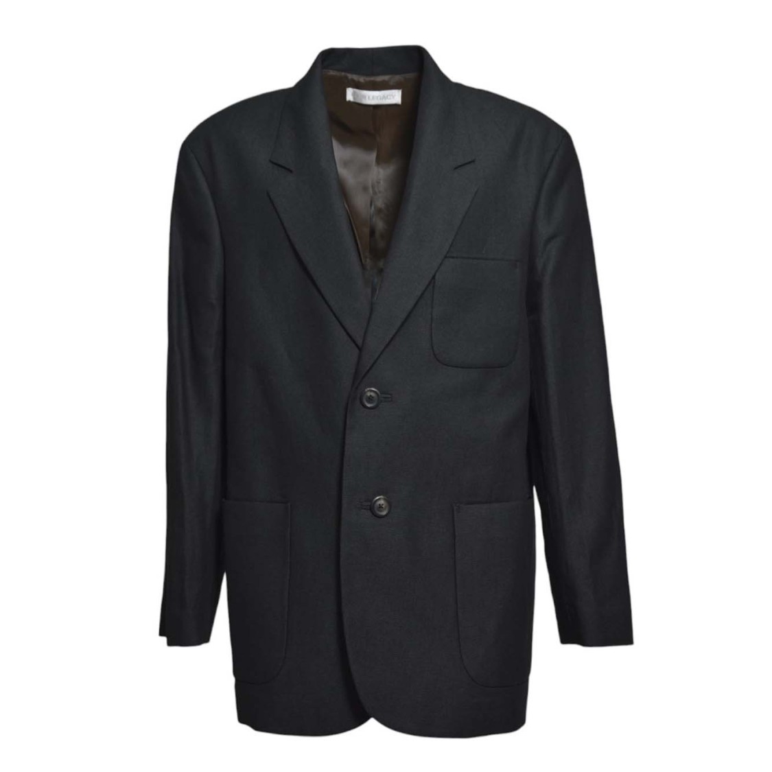 Our Legacy Embrace Black Cotton Hemp Blazer