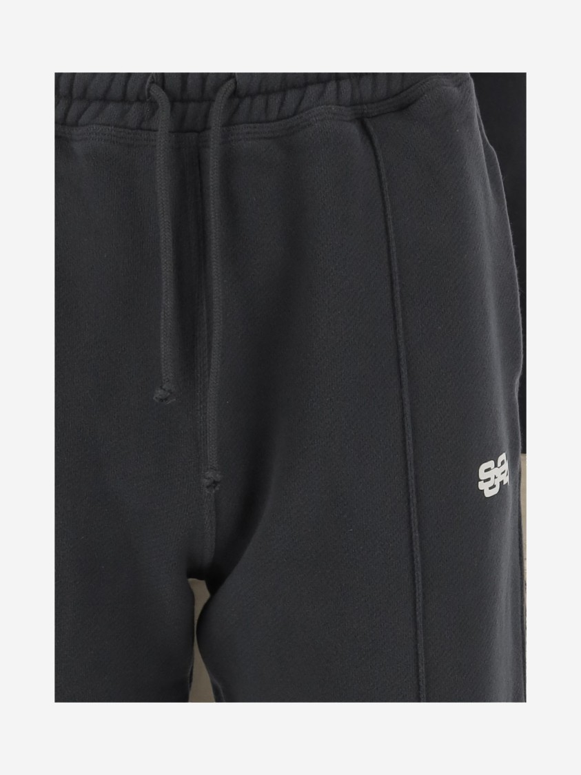 Summer Games Organic Cotton Jogging Pants In Black