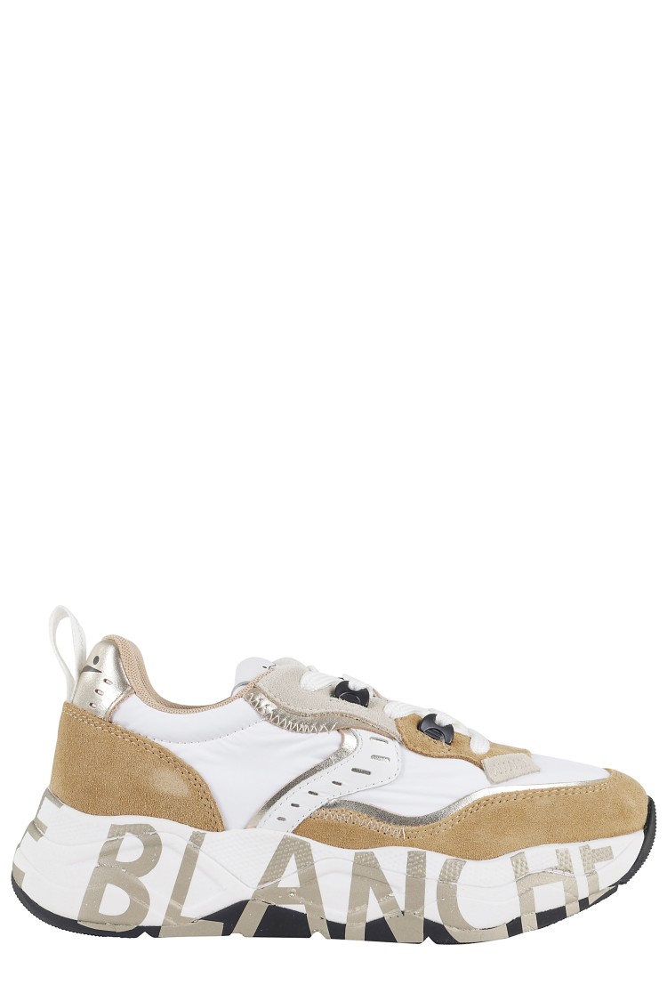 VOILE BLANCHE VOILE BLANCHE MODERN LEATHER AND SUEDE SNEAKERS