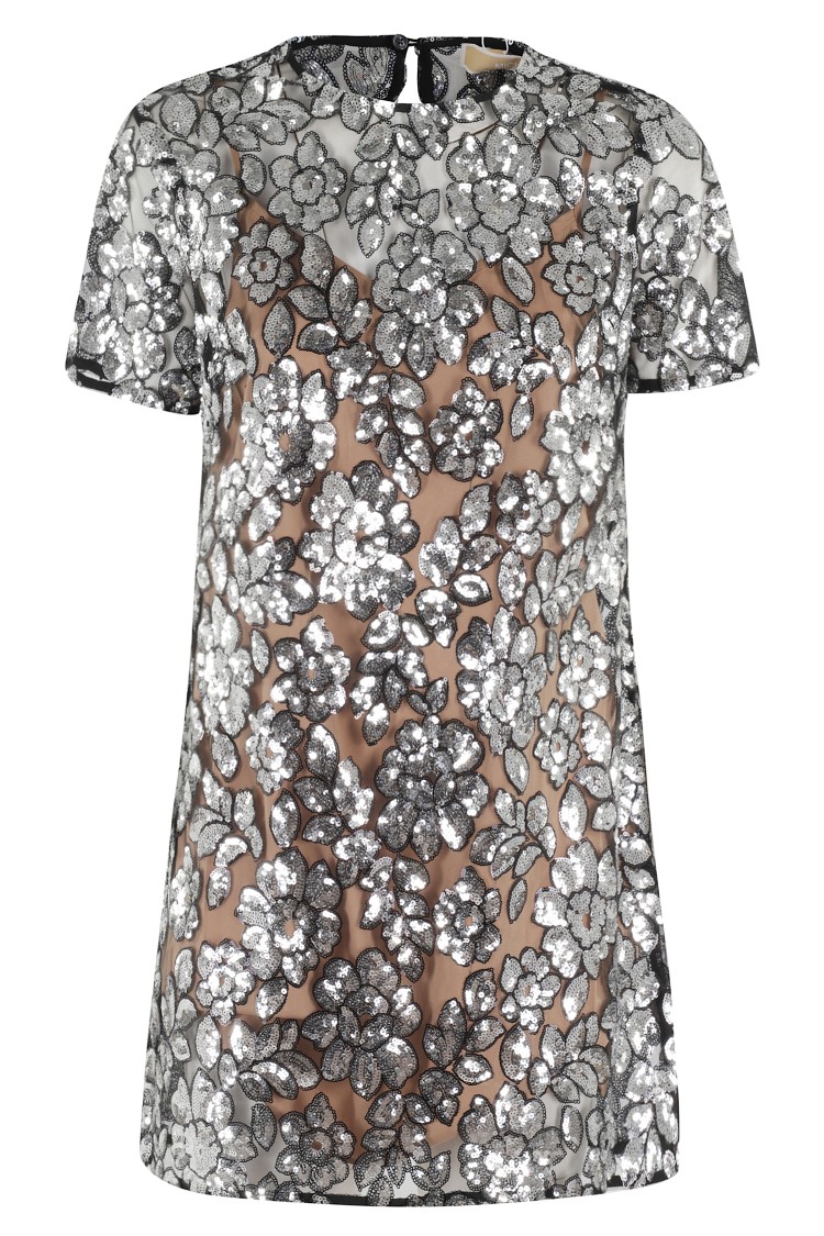 Michael Michael Kors Sequin Floral Tshirt Drs