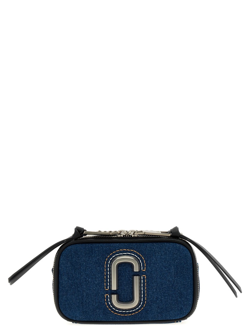 Marc Jacobs 'the Denim Chain Snapshot' Crossbody Bag In Blue