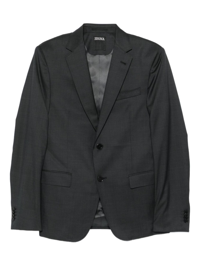 Ermenegildo Zegna Tailored Grey Suit With Single-breasted Jacket In Gray