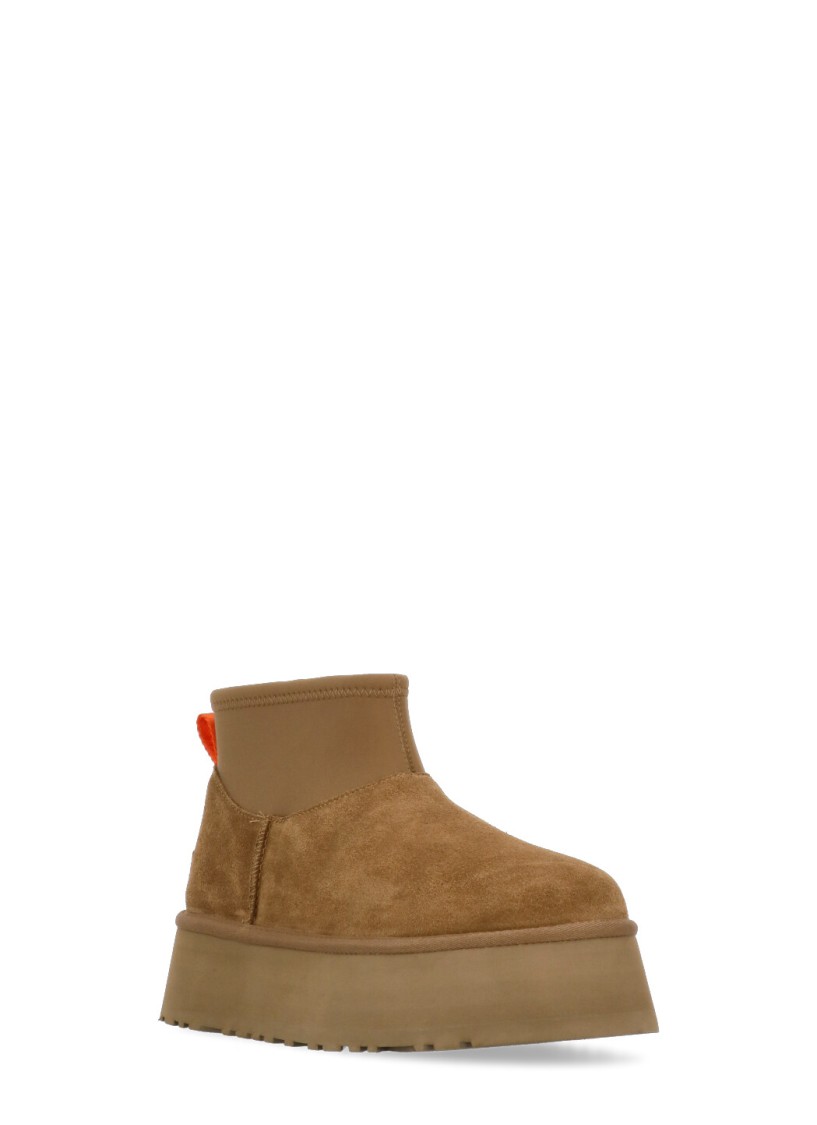 Ugg Brown Classic Mini Dipper Boots In Brown