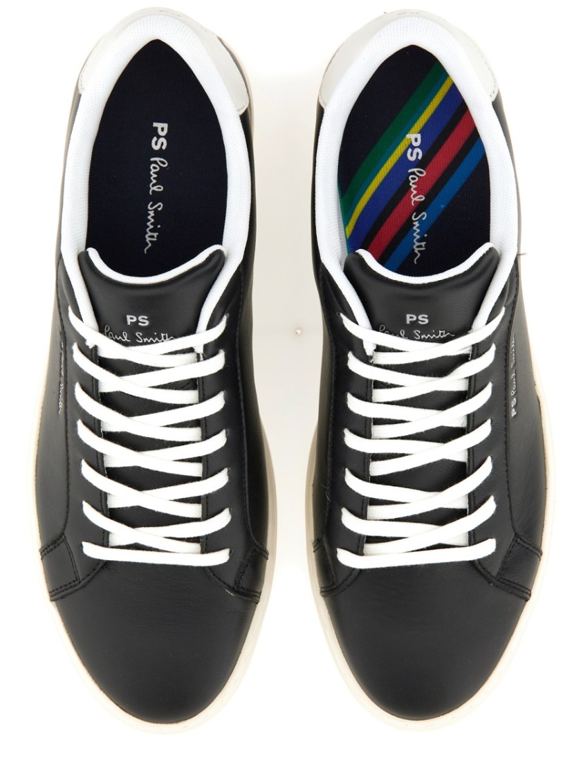 Ps By Paul Smith Ps Paul Smith Leather Sneakers In Black