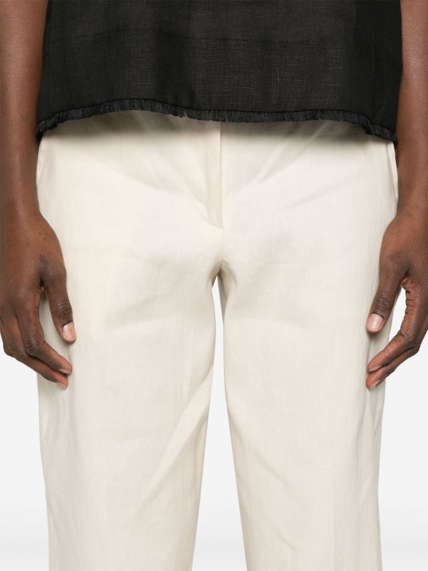 SEVENTY SERGIO TEGON SEVENTY SERGIO TEGON TAILORED PANNA TROUSERS WITH ELASTIC WAISTBAND