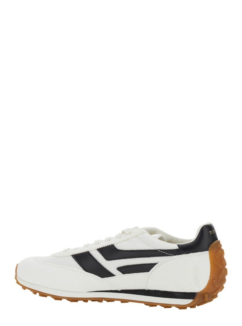 Shop Tom Ford White Mick Sneakers