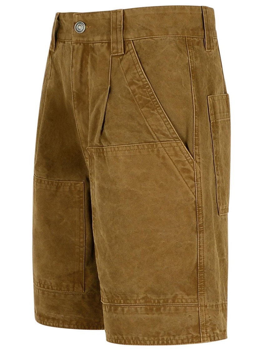 Isabel Marant Étoile Katja' Brown Cotton Shorts | THE LIST Isabel Marant Étoile Katja' Brown Cotton Shorts | THE LIST