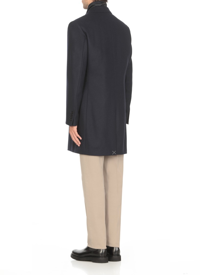 Fay Cappotto Monopetto Easy Db In Blue