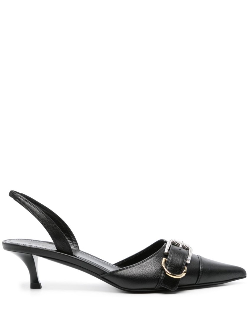 Shop Givenchy Black Pointed Toe Slingback Pumps