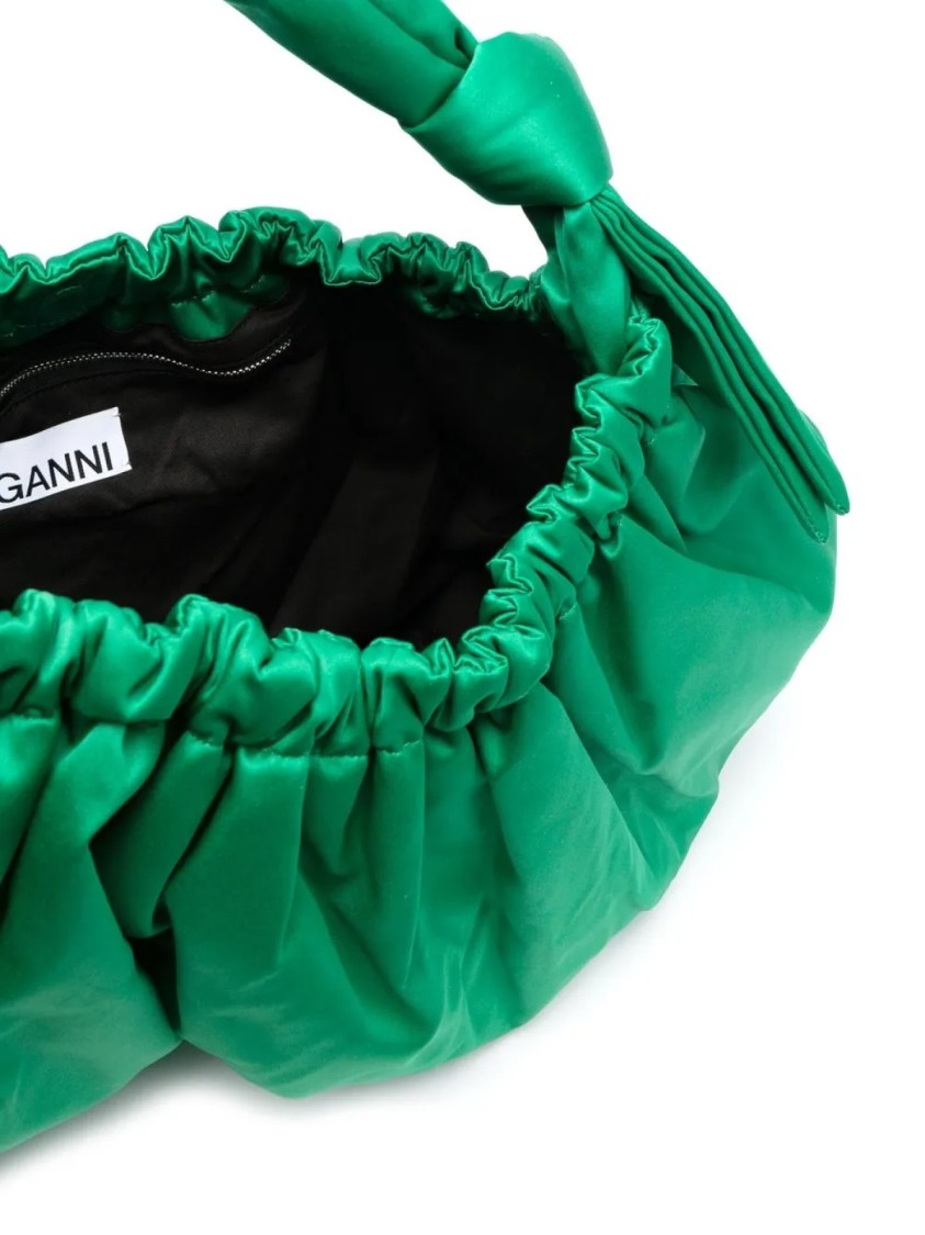 Ganni Passepartout Large Hobo Shoulder Bag In Green