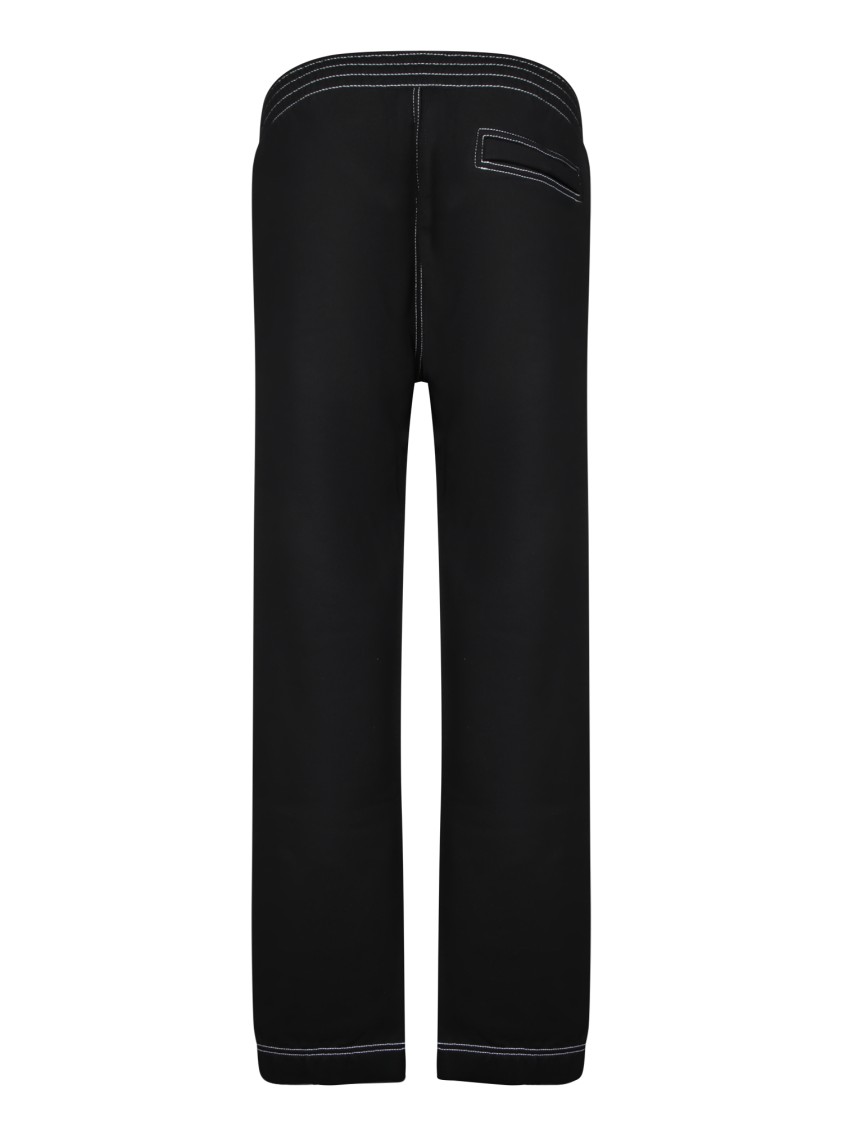 Givenchy Black Trousers With Drawstring Closure In Black