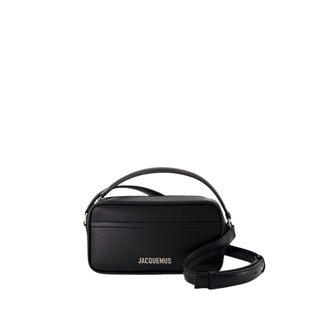 Shop Jacquemus Le Baneto Crossbody - Leather - Black