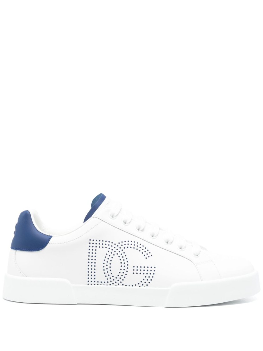 Dolce & Gabbana Sneakers From The Portofino Line In Nappa Leather In White