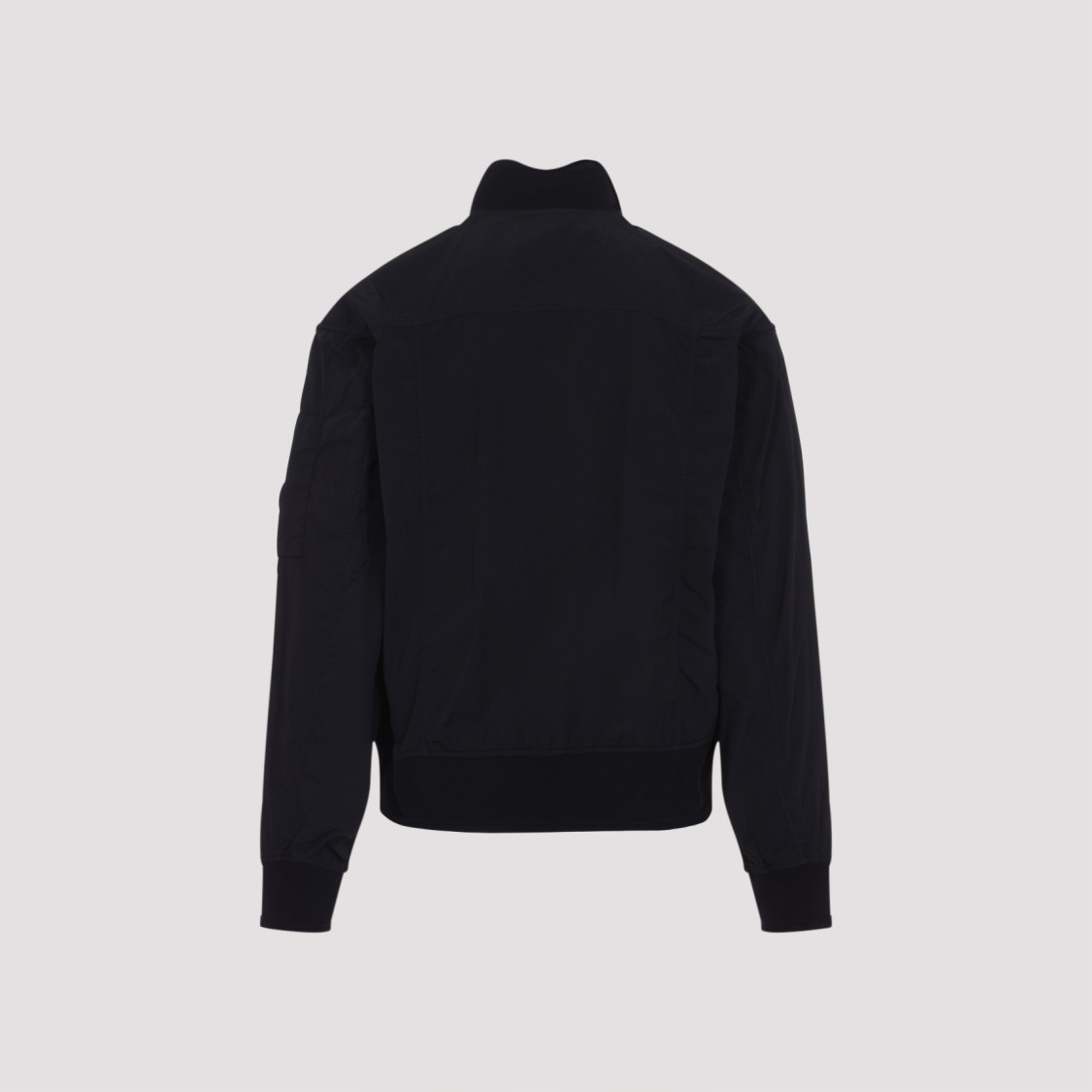 C.p. Company Full Button Sweatshirt With Cotton Poplin Pockets In Blue