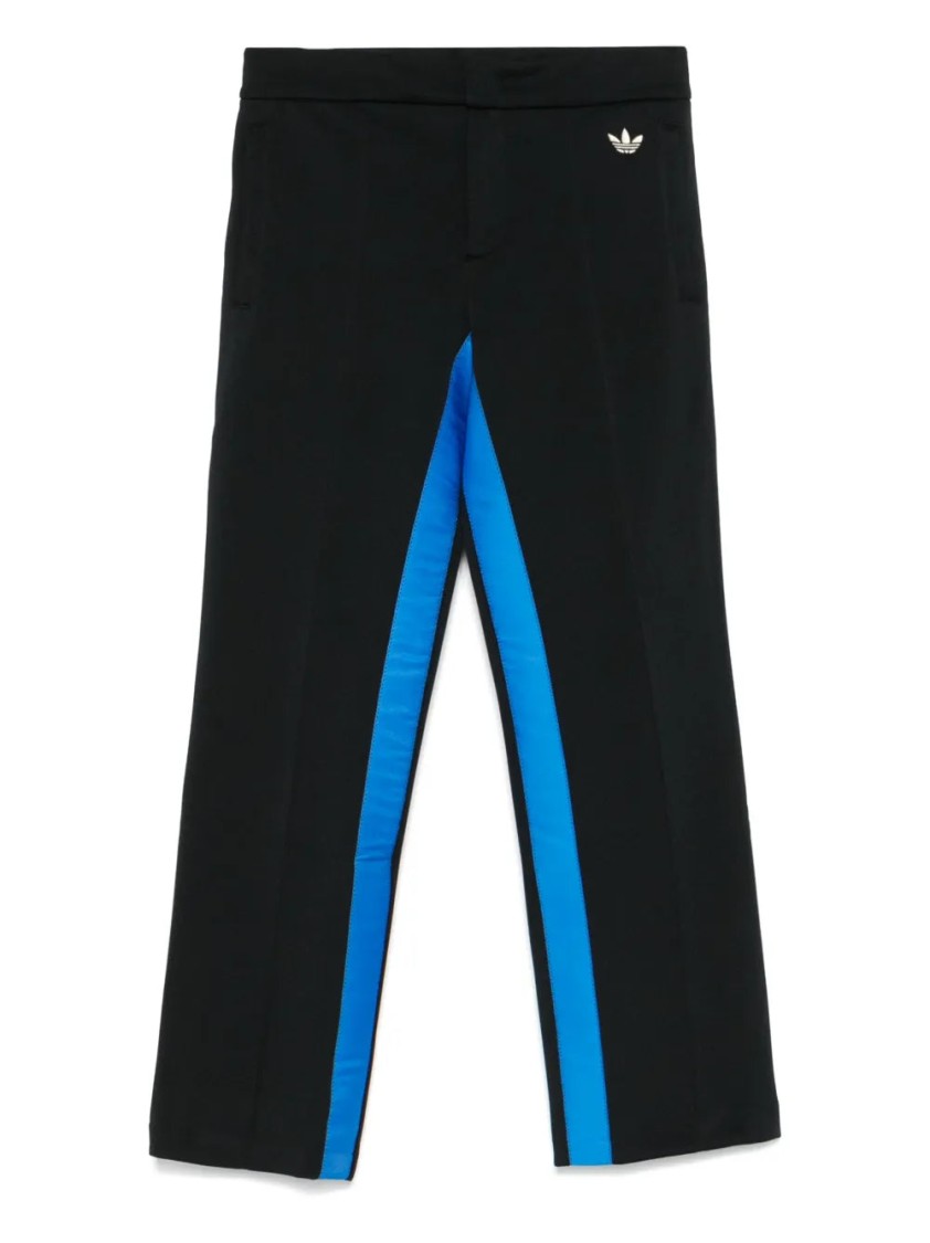 Adidas Originals Adidas Piqué-weave Trousers In Black