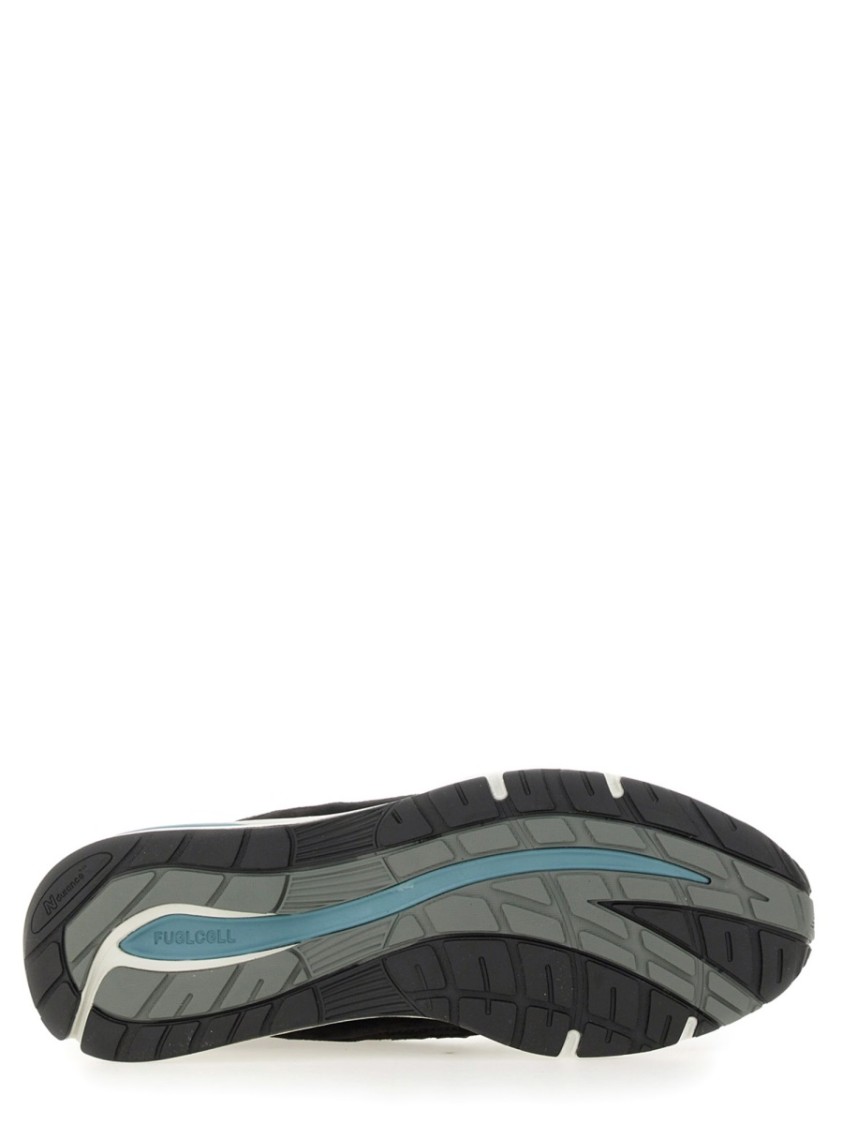 New Balance Mesh And Suede Sneakers With Reflective Accents In Black