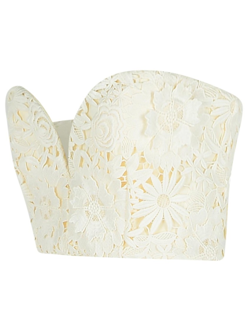 Rotate Birger Christensen Rotate '3d' White Polyester Corset Women In White