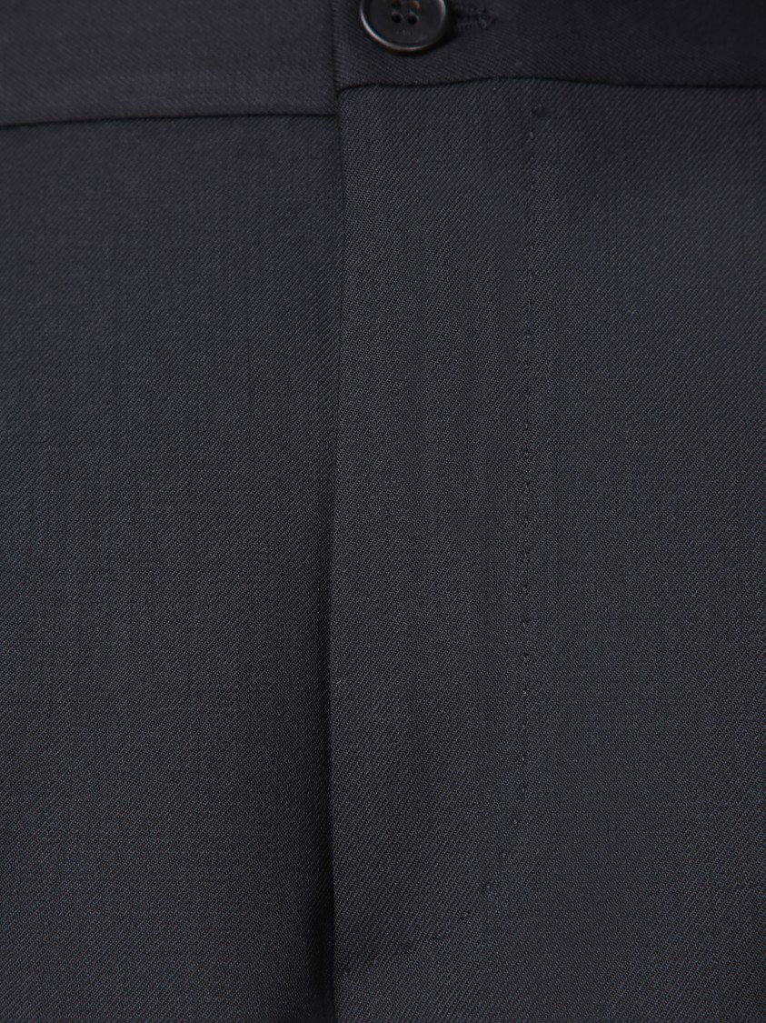 Incotex Sleek Trousers With Tailored Fit And Premium Fabric Finish In Black