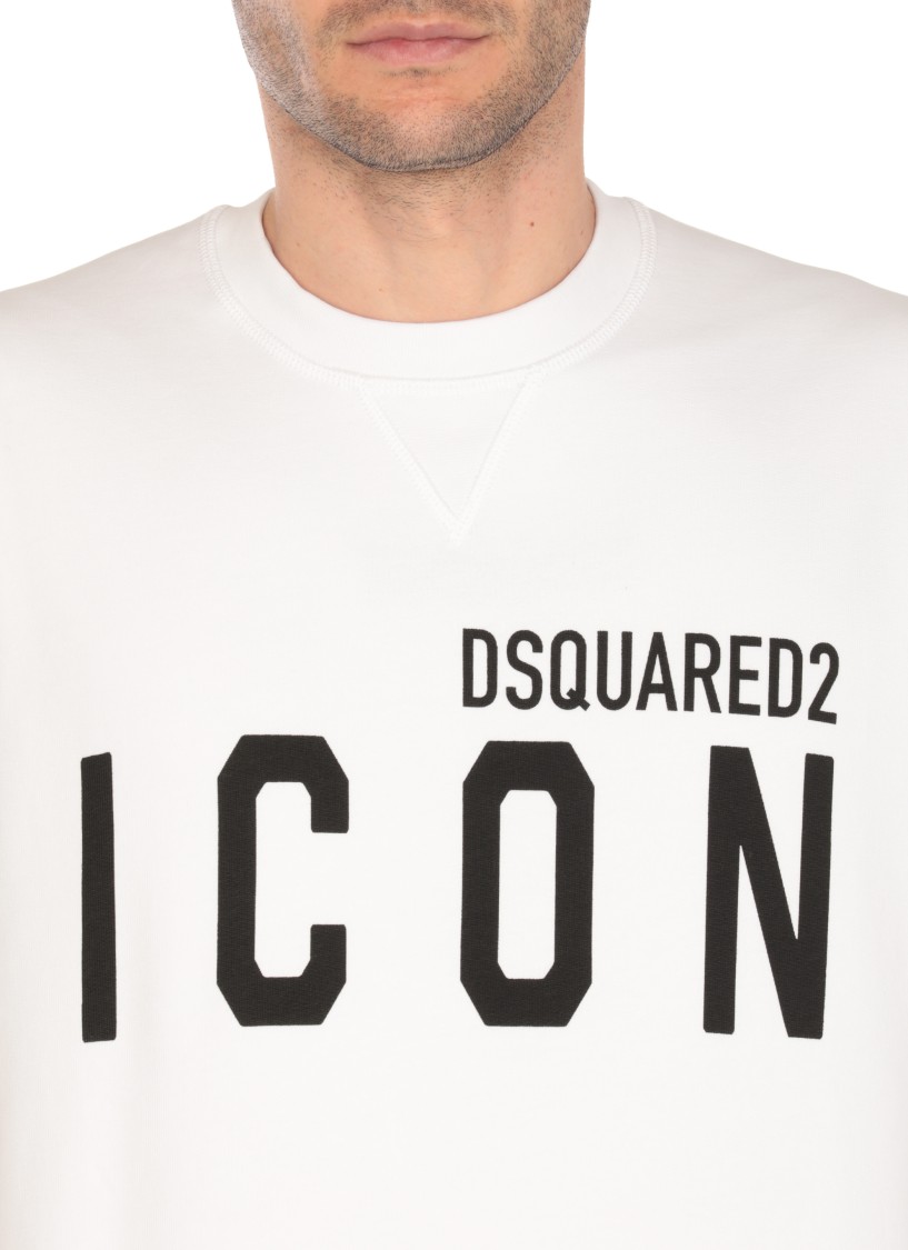 Dsquared2 Logo-print Sweatshirt In White