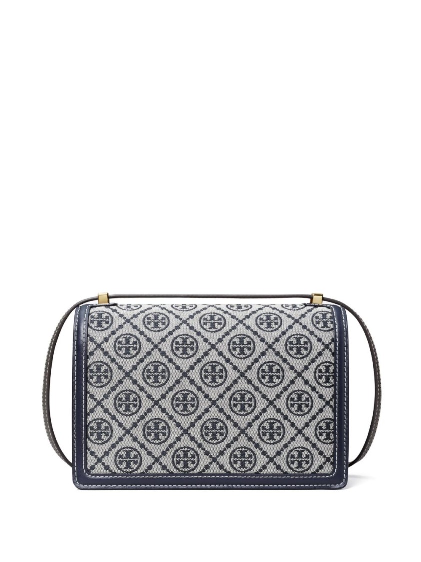 Tory Burch Multicolor Fabric Crossbody Bag In Gray