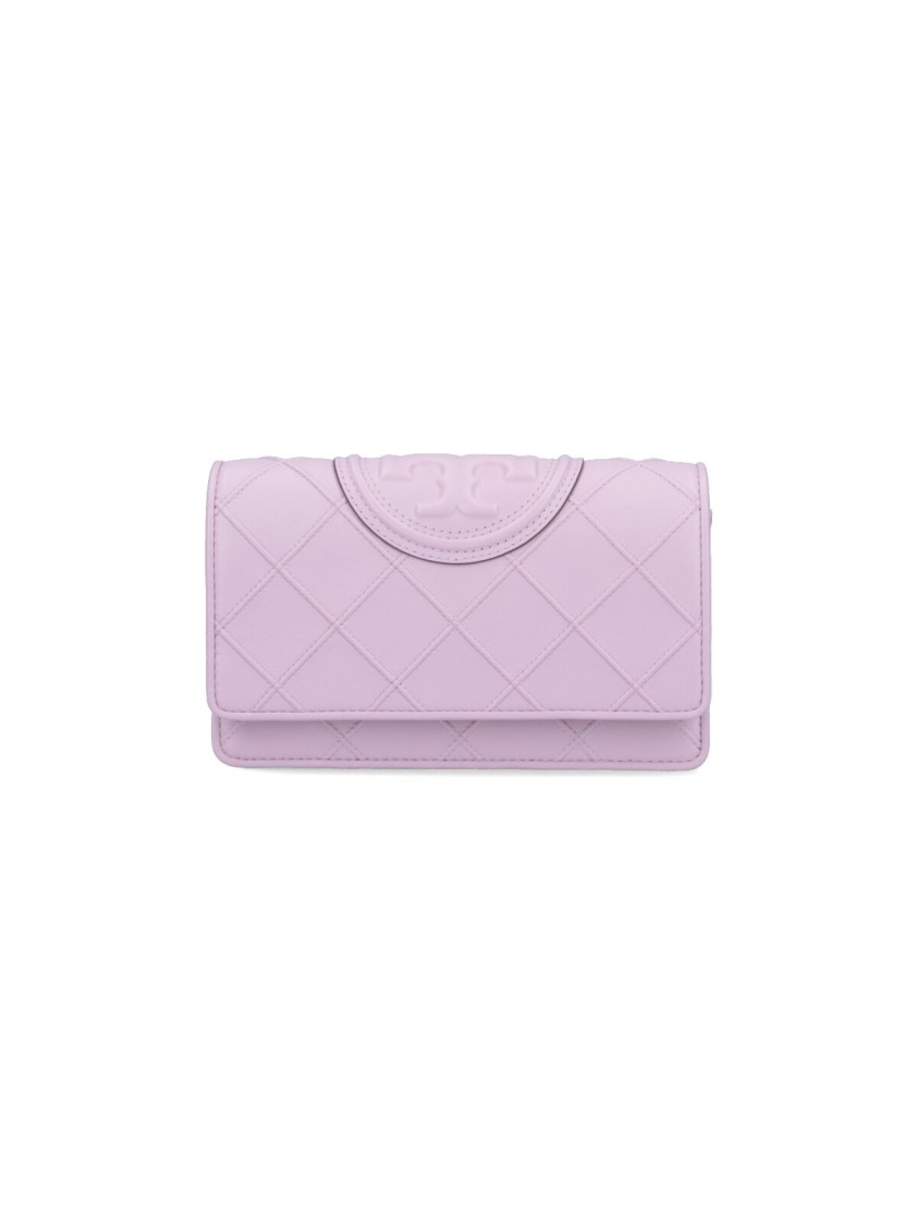 Tory Burch Fleming' Chain Wallet – Lilac In Purple