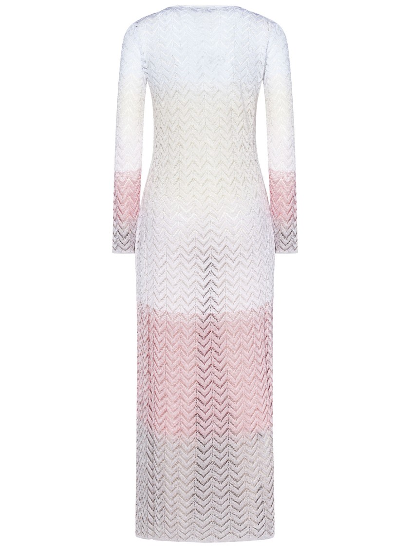 Shop Missoni Chevron Pattern Long Cardigan