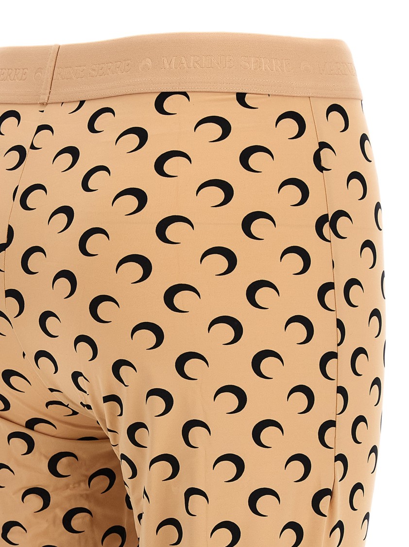 Marine Serre Moon Printed' Leggings In Nude