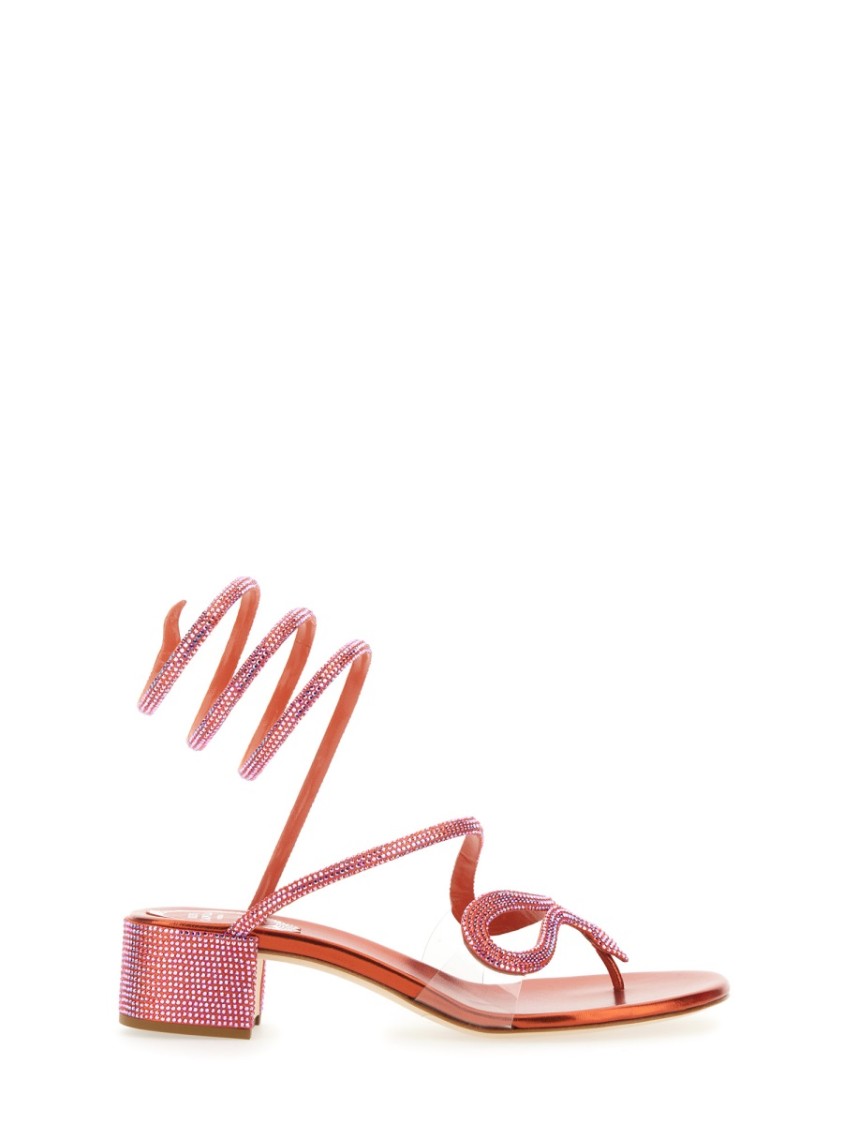 René Caovilla Snake Sandal