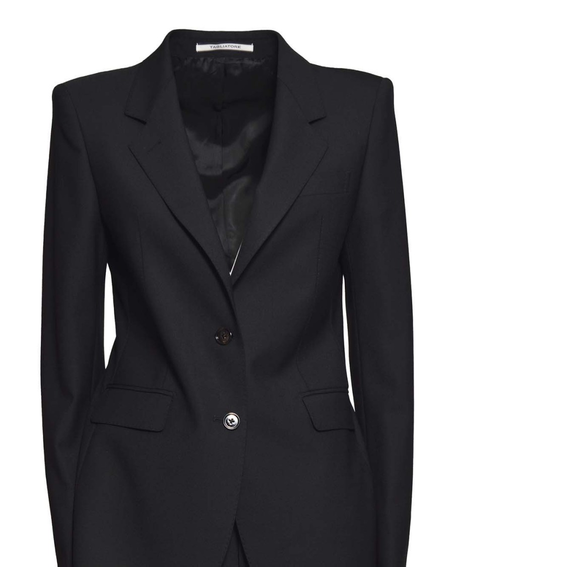 Shop Tagliatore Paris Suit In Black Virgin Wool Blend