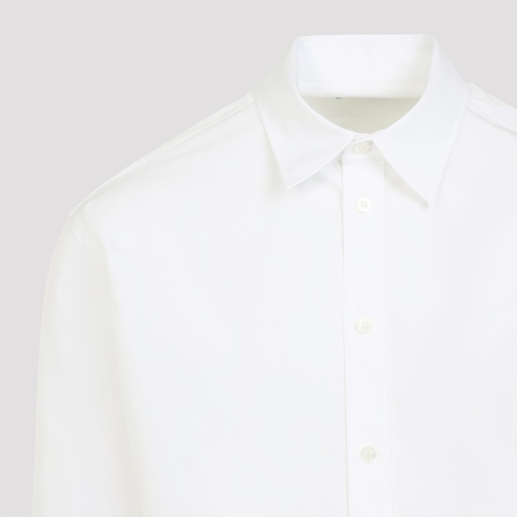 Balenciaga White Cotton Shirt With Pointed Collar Casual