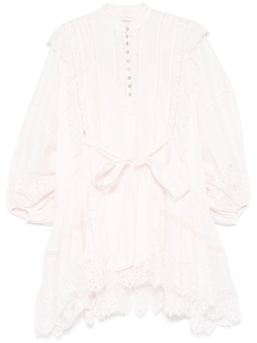 Zimmermann `crush` Billow Mini Dress