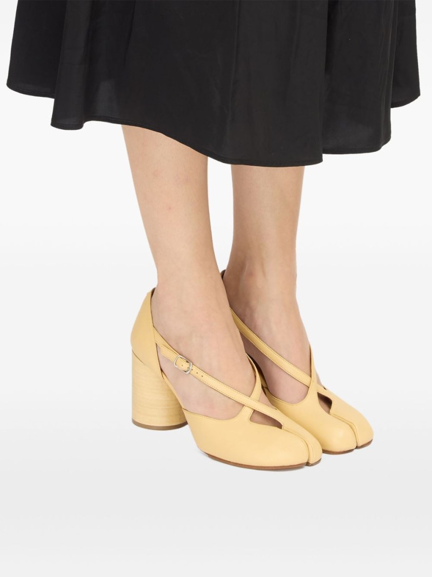 Maison Margiela Tabi Strappy Block-heel Pumps