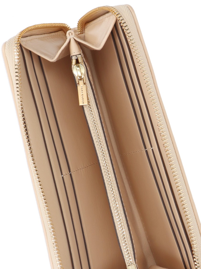 Tory Burch Kira Continental Zip Wallet In Neutral